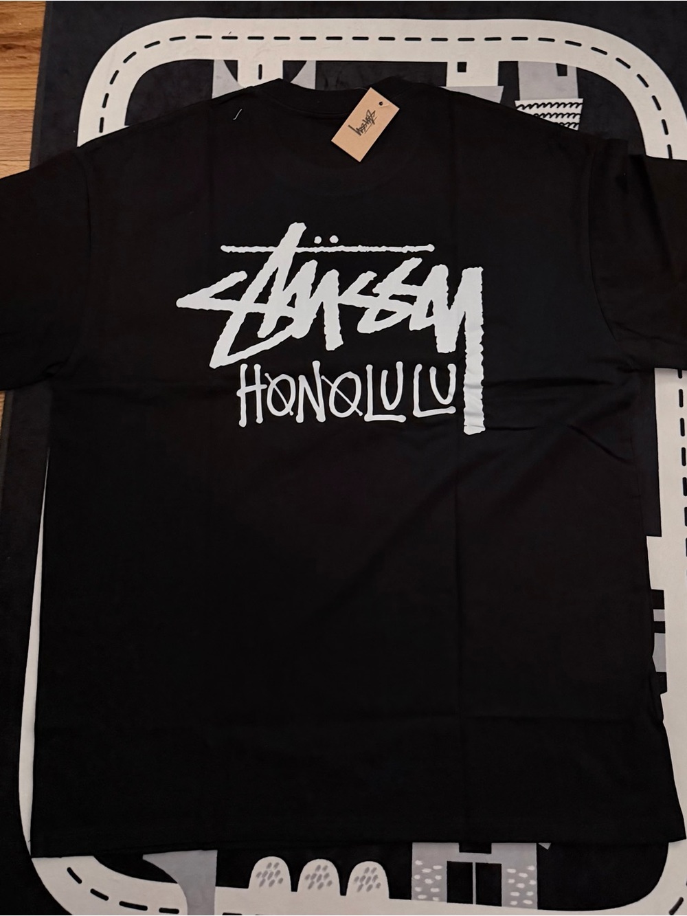Stussy Black Tee Honolulu Size M or L or XL